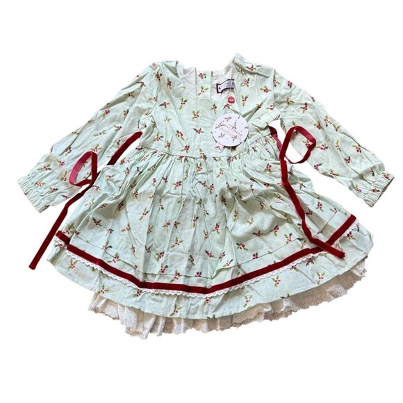 NWT SweetHoney Mint Linen Holiday Dress Sz 6